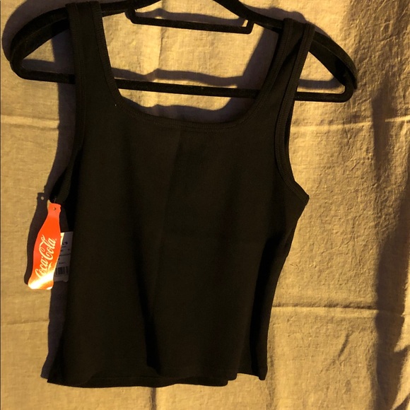 Coca Cola Women's Black Tank Top with Logo - Picture 4 of 5